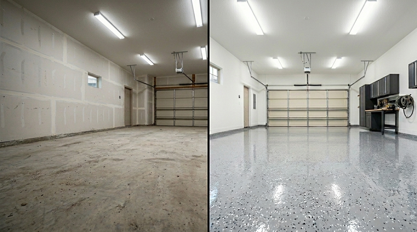 Epoxy garage floor Katy TX